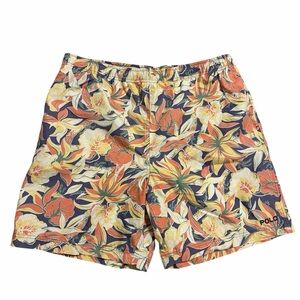 vintage 90s POLO SPORT Ralph Lauren Swim Trunks Bathing Suit Mens 2XL Floral